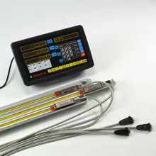 3Axis digital readout console display dro kits with linear scale 0.005MM Linear encoder measure tools for mill lathe machine