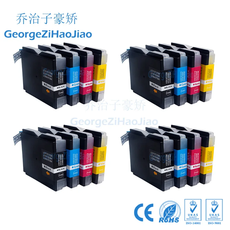 

4sets LC960 Ink Cartridge Compatible for Brother DCP 130C 135C 150C 153C 330C 350C 540CN 560CN MFC 230C 235C