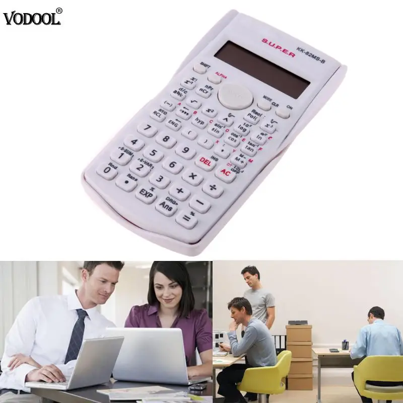 VODOOL 82 MS المحمولة متعددة الوظائف حاسبة ل الرياضيات التدريس الموارد شاشة الكريستال السائل المتقدمة حاسبة القرطاسية