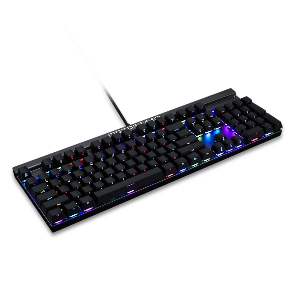 Оригинал Motospeed CK103 Проводная Механическая клавиатура 104 ключей RGB с подсветкой Gaming