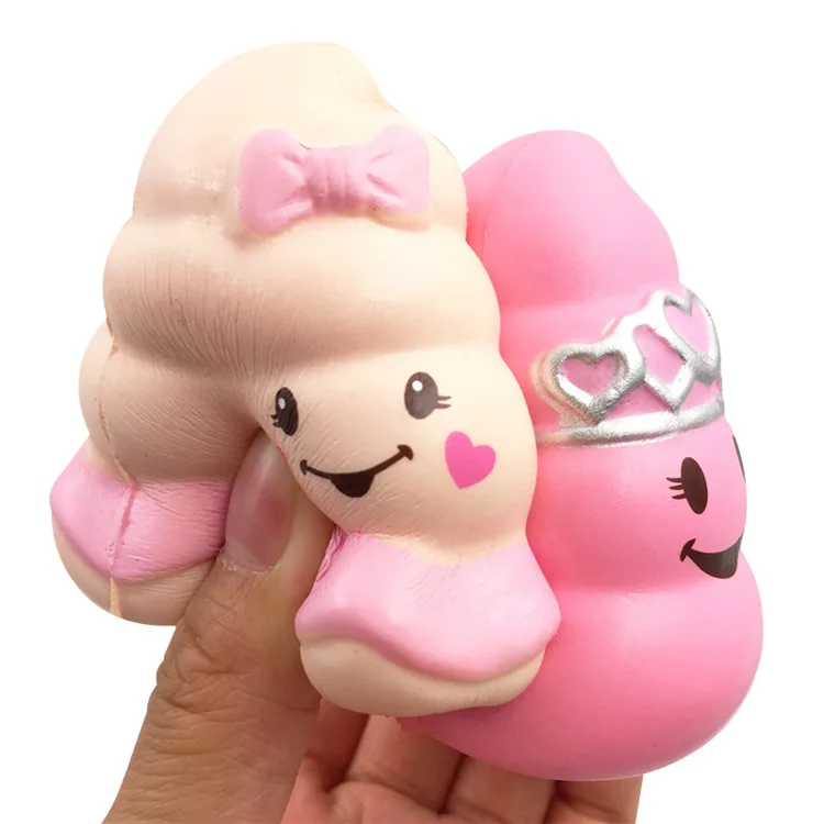 Poo princess pink rare squishy PU soft slow rising Kid Toys Soft squeeze Xmas Gift Stress Reliever wholesale 15pcs lot | Игрушки и хобби