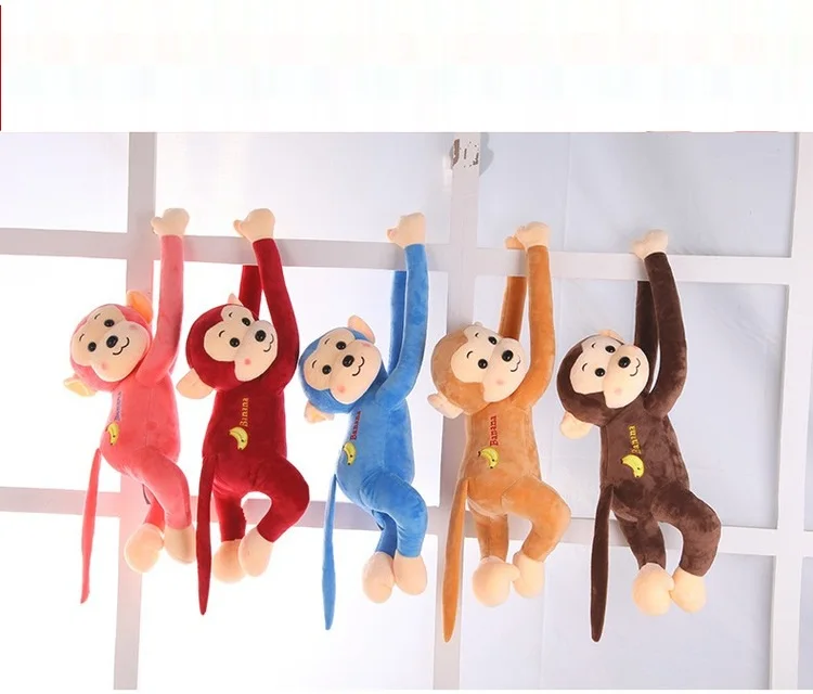 

Curtain binding, long arm hanging monkey doll, creative gift, large birthday girl plush toy