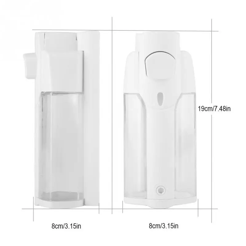 

350ml Soap Lotion Dispenser Bathroom Hotel Wall Mounted Plastic Soap Liquid Shampoo Lotion Manual Dispenser White