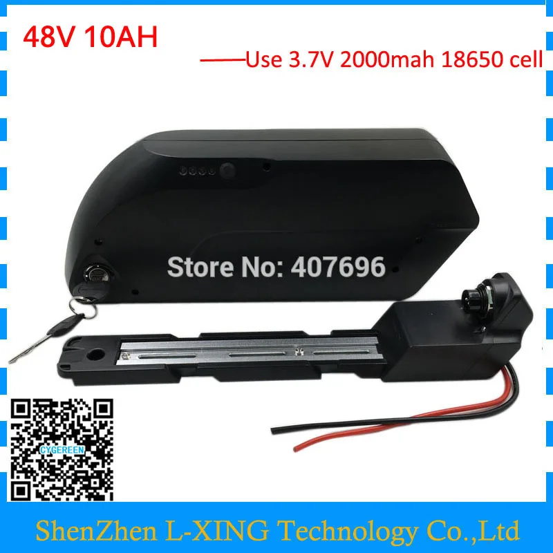 

Down tube Ebike hailong Battery 48v Lithium ion battery 48v 10ah Electric Bike Battery for 8fun bafang BBS02 BBSHD motor