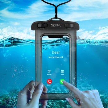 GETIHU Universal Waterproof Case Mobile Phone Cover Coque Water Proof Pouch Bag For iPhone 12 11 Pro Max 8 Plus Samsung Xiaomi 1