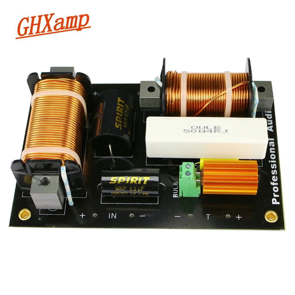 

Ghxamp 800W 2 Way Crossover Tweeter Bass Speaker Crossover 2000Hz High Power For 15 Inch Professional Stage Speaker 1PC
