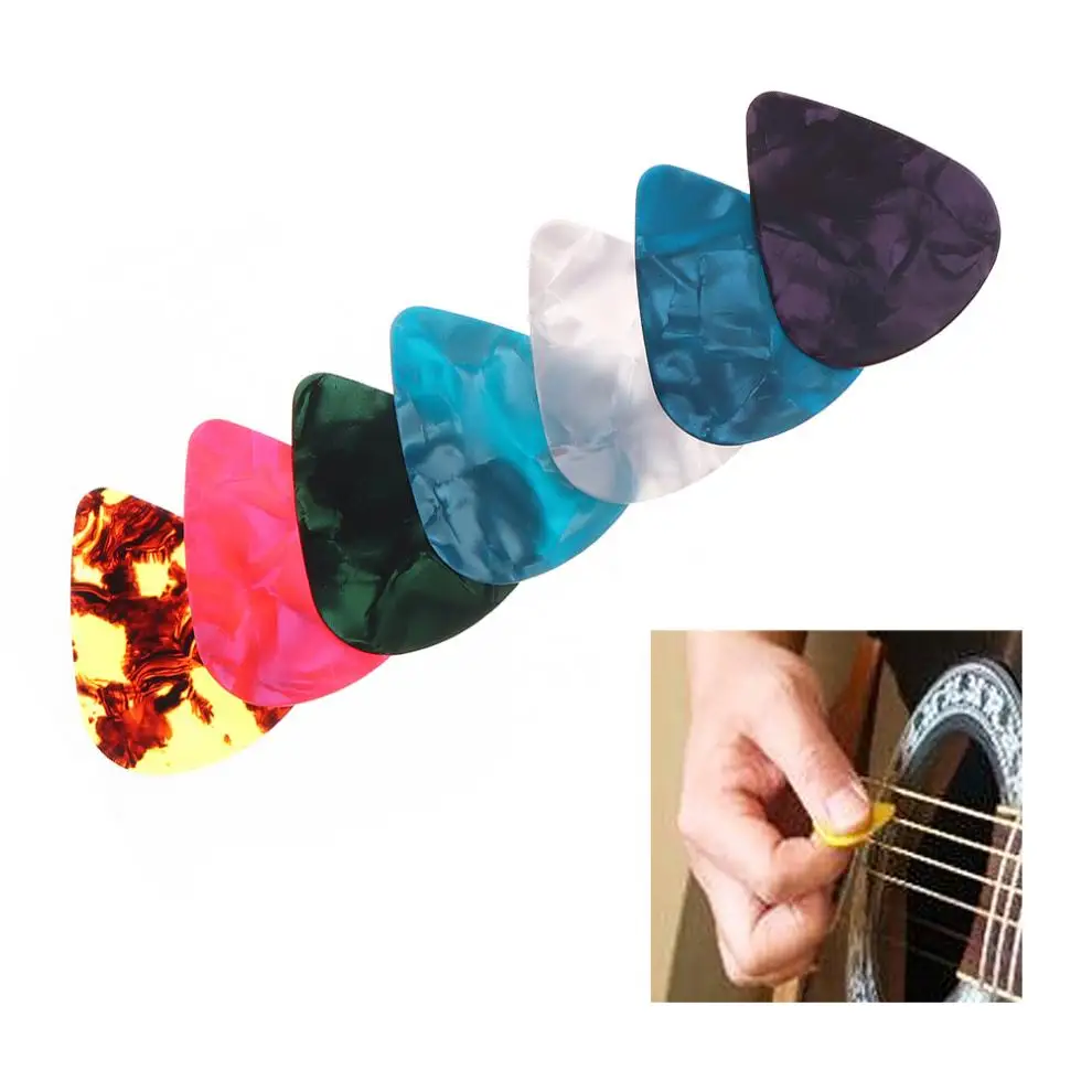 

1pcs Guitar Picks Multi ABS Plectrum Plucked String Instrument for Guitar Player Acoustic Electric Accessorie Random Color