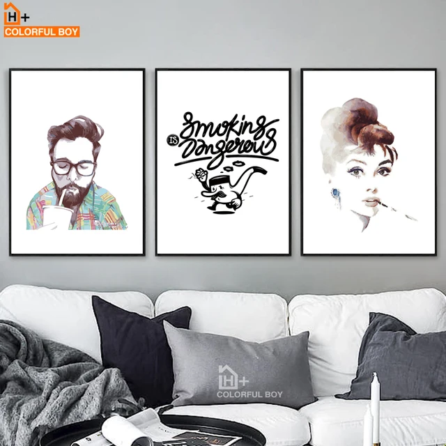 Colorfulboy Minimalismus Moderne Aquarell Abbildung Leben Zitate