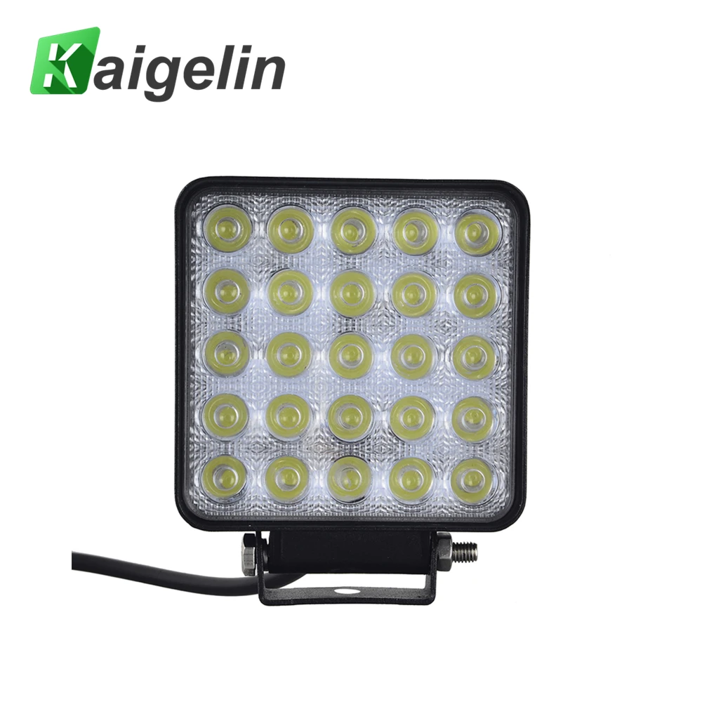 

10Pcs Car Work Light Square 75W LED Spotlight 12V 25*3W IP67 Outdoor Lighting For SUV Truck Boating Hunting Fishing Spot Lamp