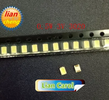

200pcs FOR LUMENS LED Backlight 0.5W 3V 3020 3021 3022 Cool white LCD Backlight for TV TV Application