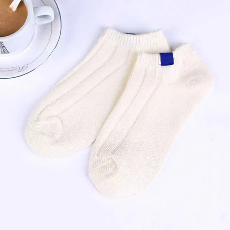 Новинка; однотонные короткие носки для отдыха в стиле ретро; тканые Дышащие Удобные Хлопковые женские короткие носки; Chaussettes - Цвет: 3