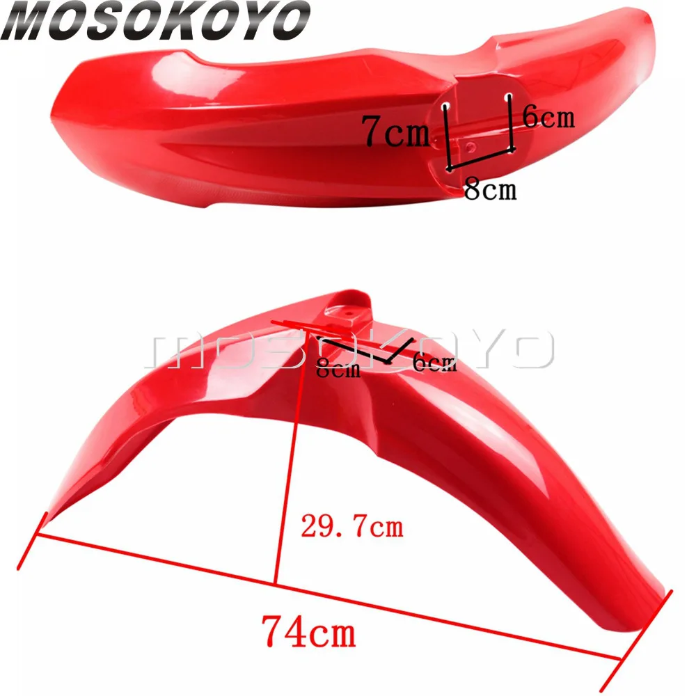 Красное переднее крыло для мотокросса для Honda CRF250R CRF450R CRF 250R 450R 2009-2013 переднее крыло