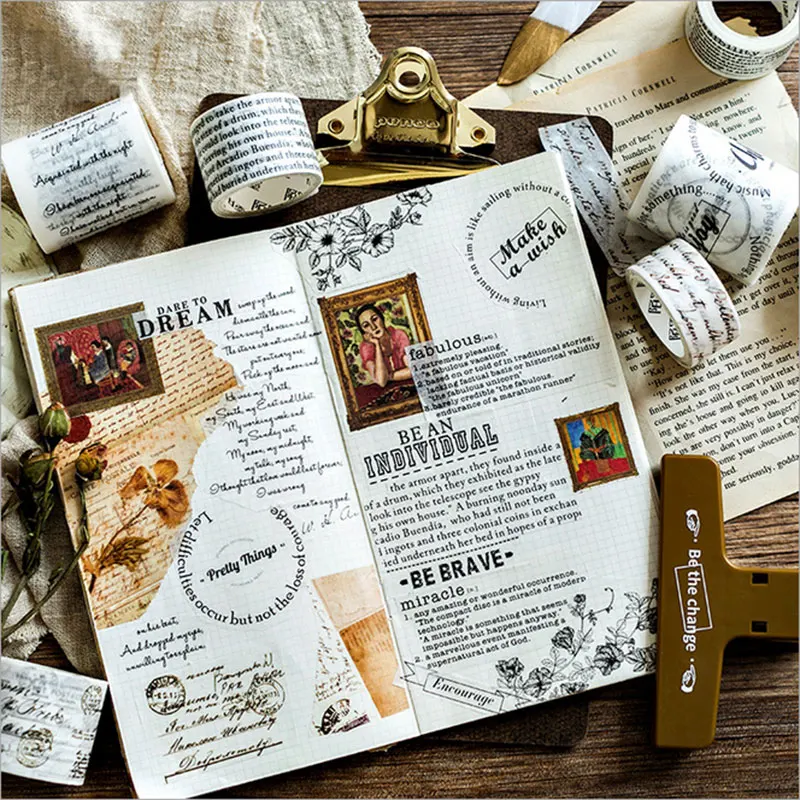 

2-5cm*5M English admonition series DIY decorative masking tape kawaii washi tape stationery office adhesive tape label sticker