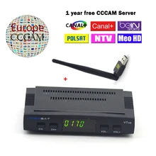 Freesat V7 HD рецепторов спутниковый DVB-S2 HD спутниковый ресивер + 1 год Европа CCcam сервер Италия Испания арабский CCcam Клайн + USB Wi-Fi