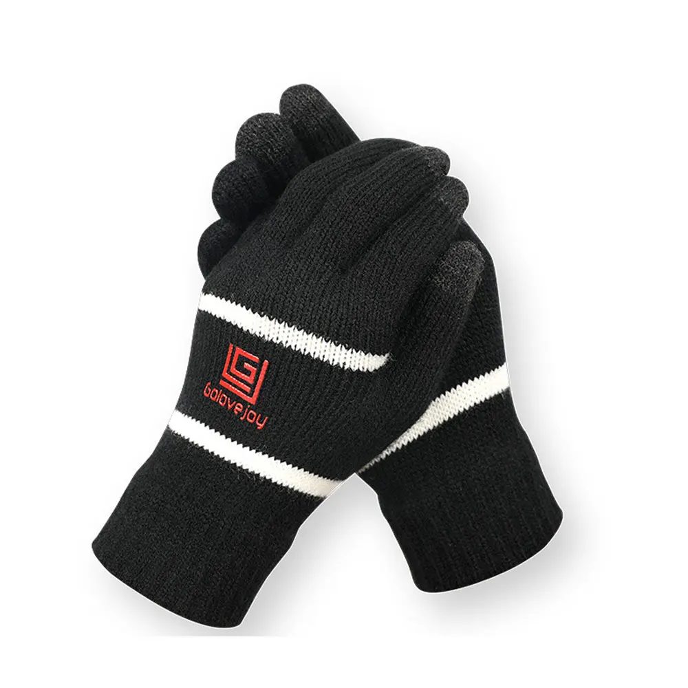 1 Pair Winter Gloves Knit Mitten Anti-slip Touch Screen Gloves Wool Magic Warm Gloves for Women Men