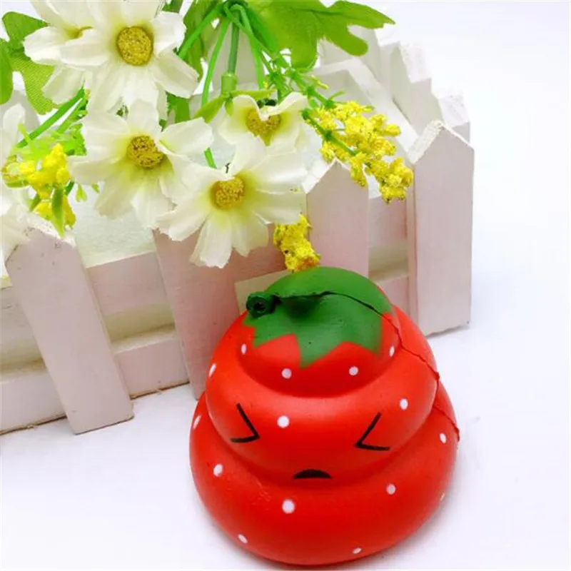 اسفنجي برغر أنبوب الفراولة Squishies بطيء ارتفاع لينة ضغط محشوة اسفنجي لعب الهاتف ديكور سحر أحزمة هاتف المحمول #