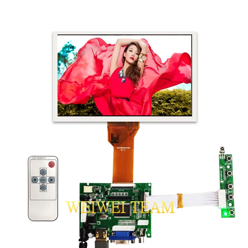 

7 inch lcd display 800x480 AT070TN90 92 94 screen with TTL LVDS Controller Board HDMI VGA 2AV 50PIN VS-TY2662-V1 Driver Board