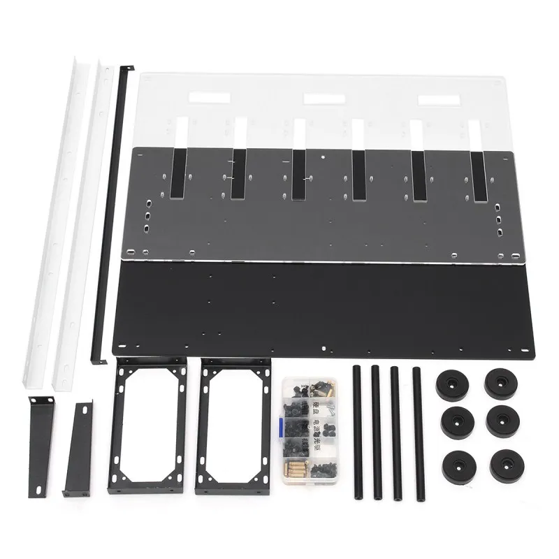 6 GPU Open Air Bitcoin Mining Computer GPU Case For Frame Rig ETH BTC Ethereum CL Computer