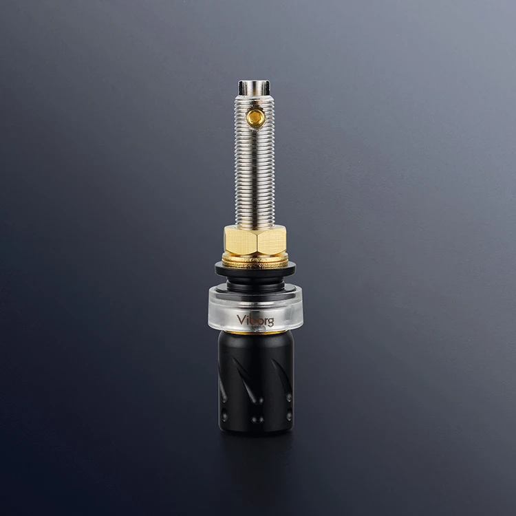 Post para Hifi Viborg 99.995% Pure Copper Rhodium Speaker Terminal Binding Amplifer 4 Pcs Bp-613 r - Image 3