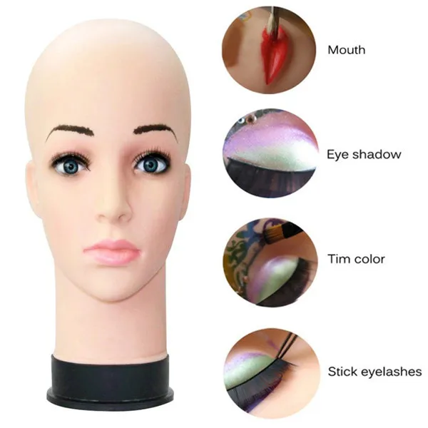

Mannequin Head Practice Make Up Wig Hat Display Training Model Eyelash Extension Flesh Color Wig Model Head Drop Shipping