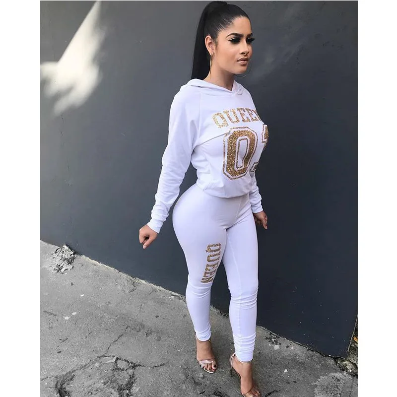 المرأة إلكتروني المطبوعة 2 أجزاء وتتسابق تي شيرت قمم و Bodycon طويل السراويل مجموعة البلوز الكامل كم طويل بذلة s -xl