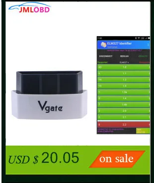 Одежда высшего качества Новый Vgate ELM327 Bluetooth V2.1 Vgate сканирования Bluetooth V1.5 Vgate USB OBDII ELM327 код сканер