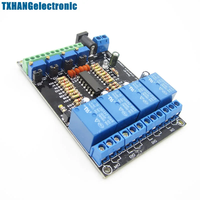 DC 24V 4 Channel Voltage Comparator Stable LM393 Comparator Module (3)