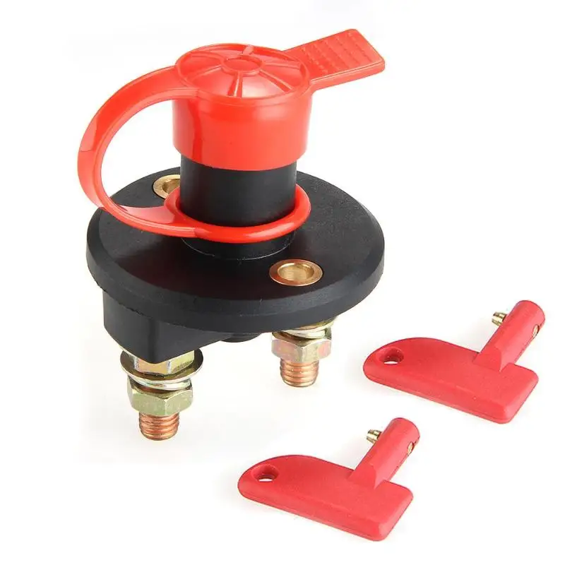 

Battery Isolator Cut Off Power Kill Switch 400A 24V+Key+Waterproof Cover