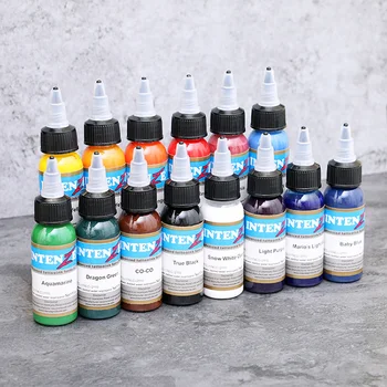 

30ml/ bottle tattoo ink set Microblading permanent makeup art pigment 14 PCS cosmetic tattoo paint for eyebrow eyeliner lip body