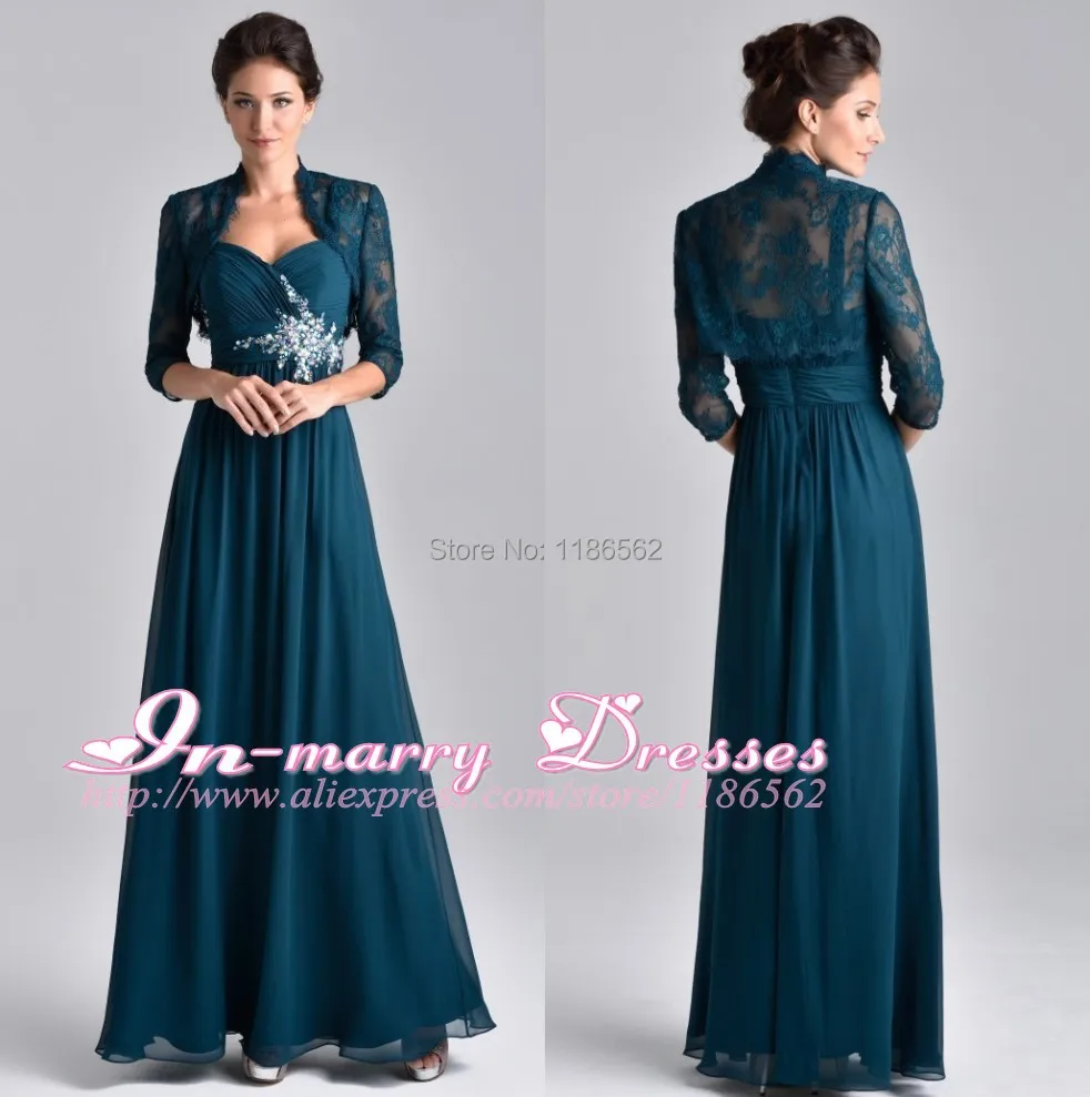teal jacket dress