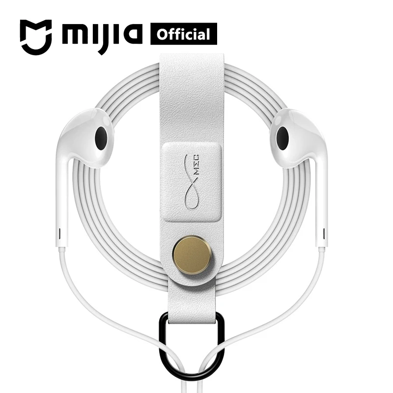 

Xiaomi Mijia Bcase MEC Magnetic Earphone Wire Clip Leather Buckle Earphone Wire Organizer Holder Portable Cable Wire Winder