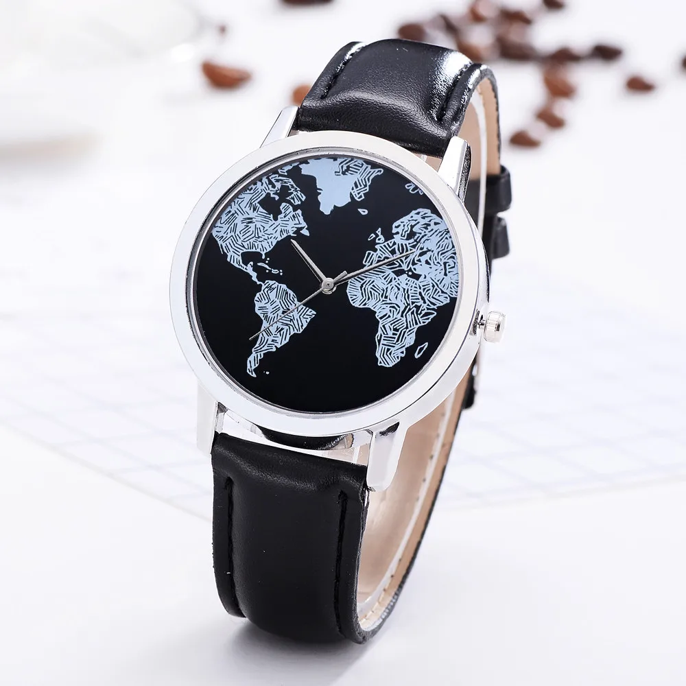 

Fashion Women Watch Top Brand Ladies Gift Creative Design World Map Quartz Wrist Watch Bracelet for Women Dropshipping #25