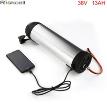 US EU Free Tax New Kettle type 36V 10Ah Electric Bicycle Battery 36V 13Ah Li-ion Battery With Charger USB and Bottle Holder