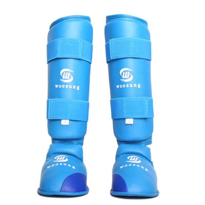 

Thicken KARATE Shin guard TKD Pad Leg Instep Protector Boxing Taekwondo MMA Training removable shin guard muay Thai fitness