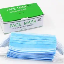 Одноразовые нетканые маски трехслойные анти-противотуманные и дымчатые маски дышащие наружные косметические медицинские маски от пыли
