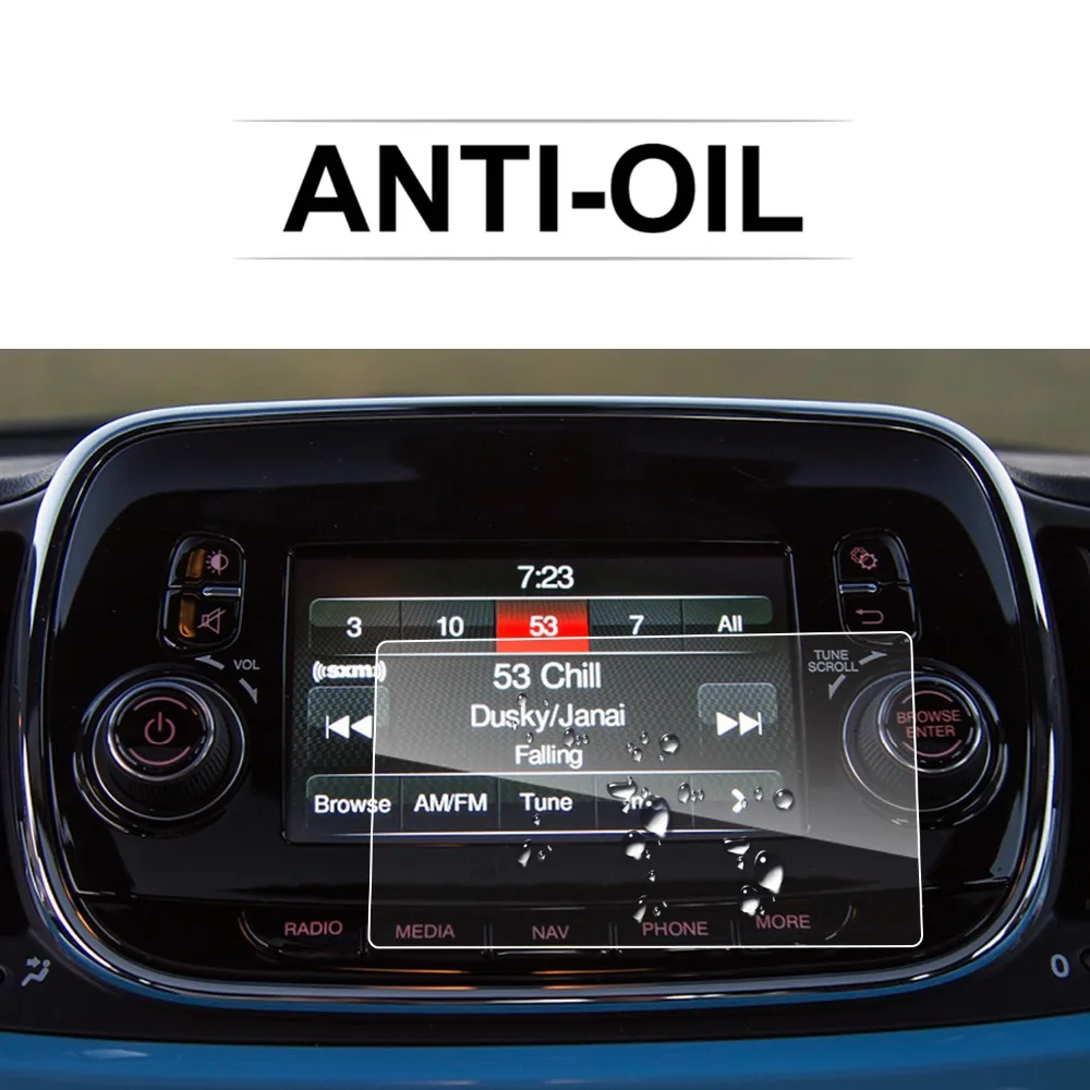 Защитная пленка для экрана RUIYA для Fiat 500X uподключите автомобильный gps-навигатор сенсорный экран, 9H Закаленное стекло протектор экрана