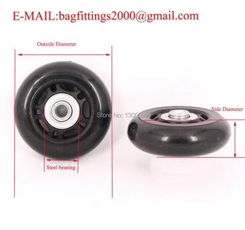 

Free shipping replacement luggage inline skate wheels 60 x 20mm x 6mm