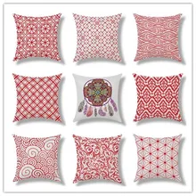 Top Quality Zipper Top Sale Stripes Village Floral Velvet Tartan Sofa Beds 45Cmx45Cm Square Sofa Bed Car Handmade Pillow Cover
