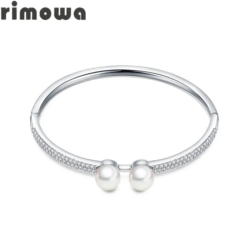 RIMOWA Fashion Jewelry Bracelets For Women Luxury AAA Cubic Zircon Shell Pearls Bracelet Bangle Wedding B30 | Украшения и