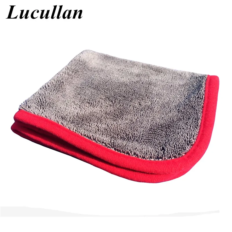 luxurious Twist Pile Double Face Microfiber Drying Cloth Absorbent Towel Car