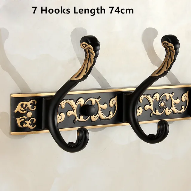 Black Wall Clothes Hooks Vintage Coat Hooks European Wall Mounted