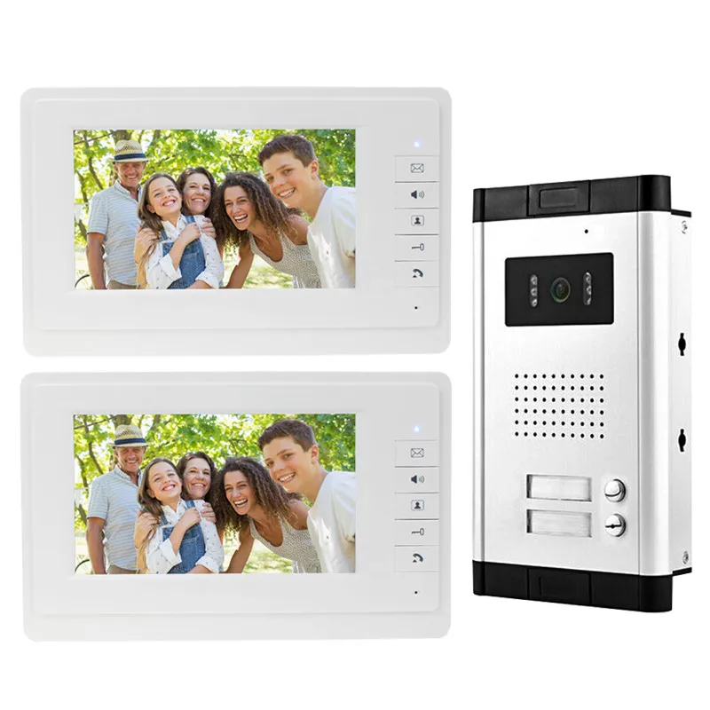 US $199.99 7 Color Video Door Phone Intercom Camera With Rfid Door Access Control Keypad System Kit Set Electric Lock For Apartments