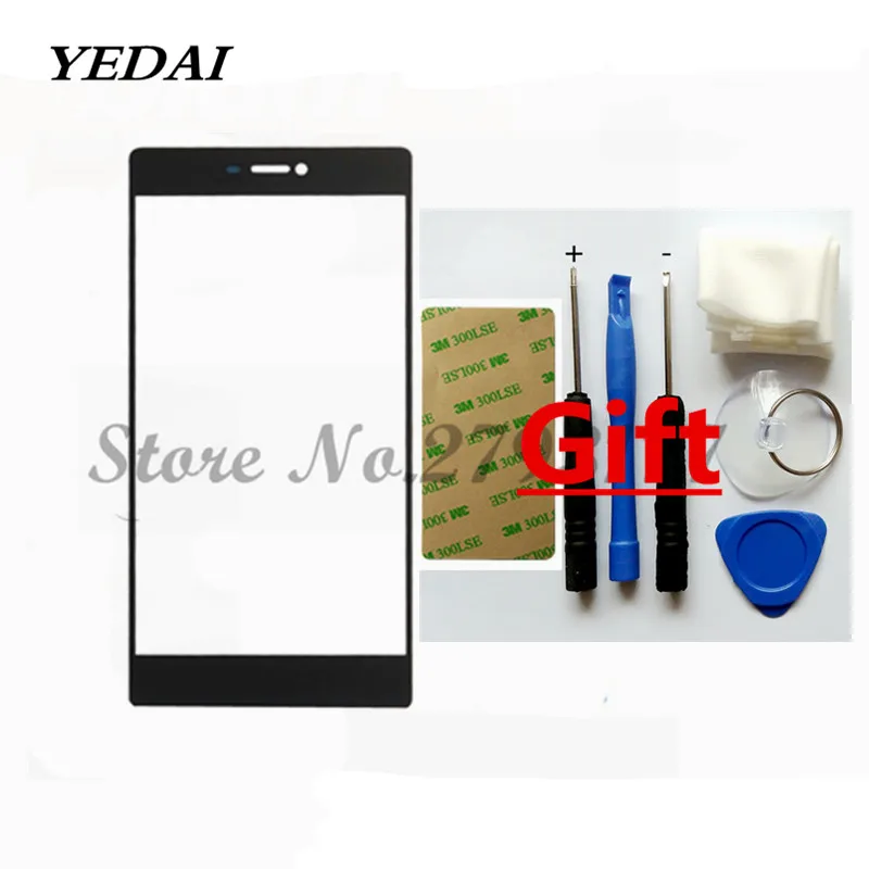 

YEDAI Free Tools+ New For Huawei P8 lite Front Outer Screen Glass Replacement Front Touch Screen For Huawei P8 lite Cover Lens