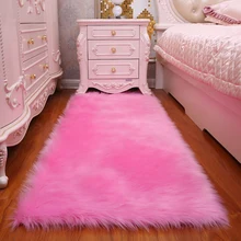 Однотонные пушистые мягкие ворсистые ковры для гостиной, домашние теплые плюшевые коврики, детская комната, коврик из искусственного меха, ковер из искусственной шерсти