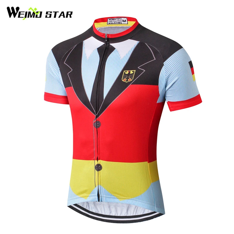 Weimostar Cycling Clothing Men Racing Sport Germany Cycling Jersey