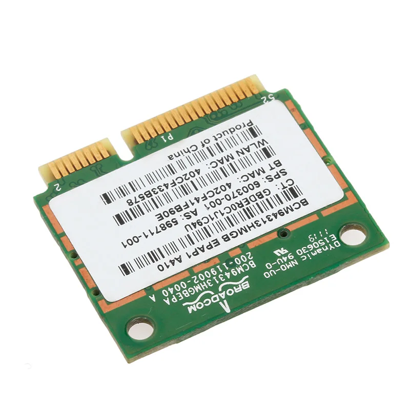 Половина Mini PCI-E 802.11n Wi-Fi карты Bluetooth BCM94313HMGB 600370-001 для DELL hp