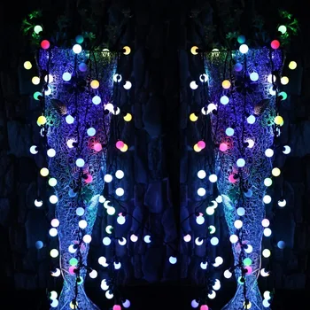 

Christmas led 50LEDs 16.4ft RGB Ball Lights Color Change Novelty Globe Fairy String Light for Party xmas Decorations navidad