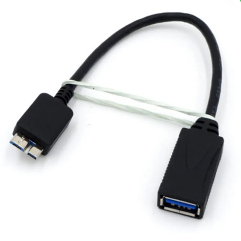 Micro-B USB 3,0 кабель USB 3,0 женщина к Micro B Мужской OTG кабель для samsung Примечание 3 S5 USB 3,0 жесткий диск устройства