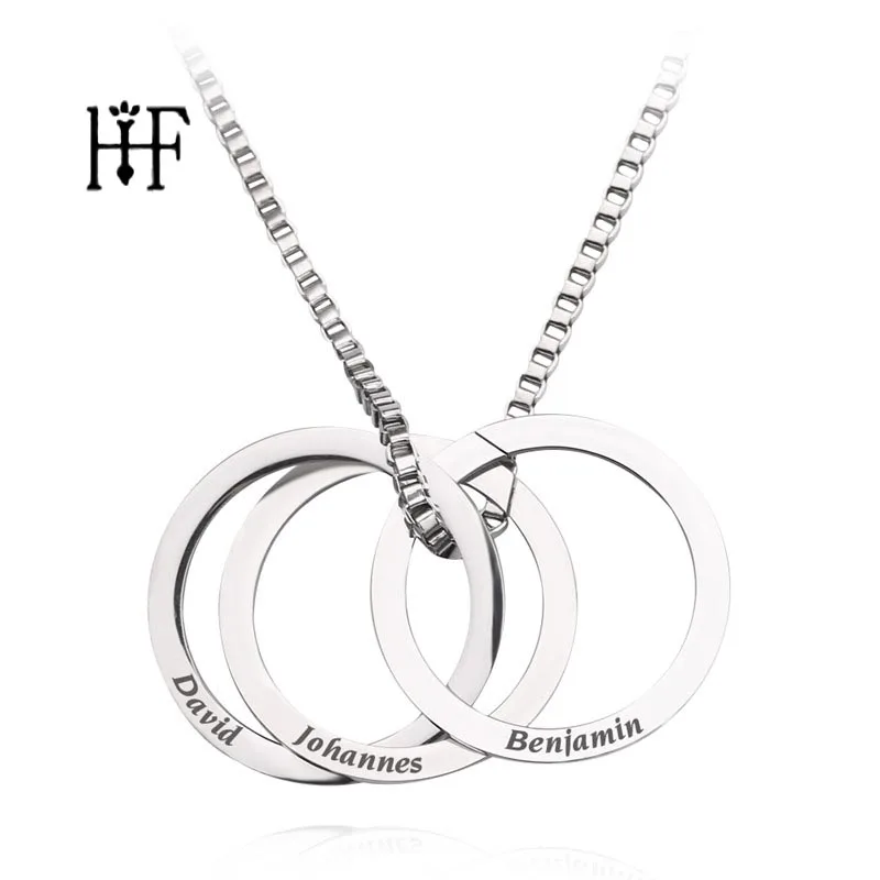 

Engraved Russian Necklace Name Necklace Silver Color Stainless Steel Personalized Custom Necklaces for Women Gift Any Name