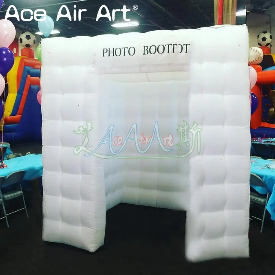 Best Colorful inflatable photo booth,digital camera room photo studio background with attachable doors and free logos by Ace Air Art 1